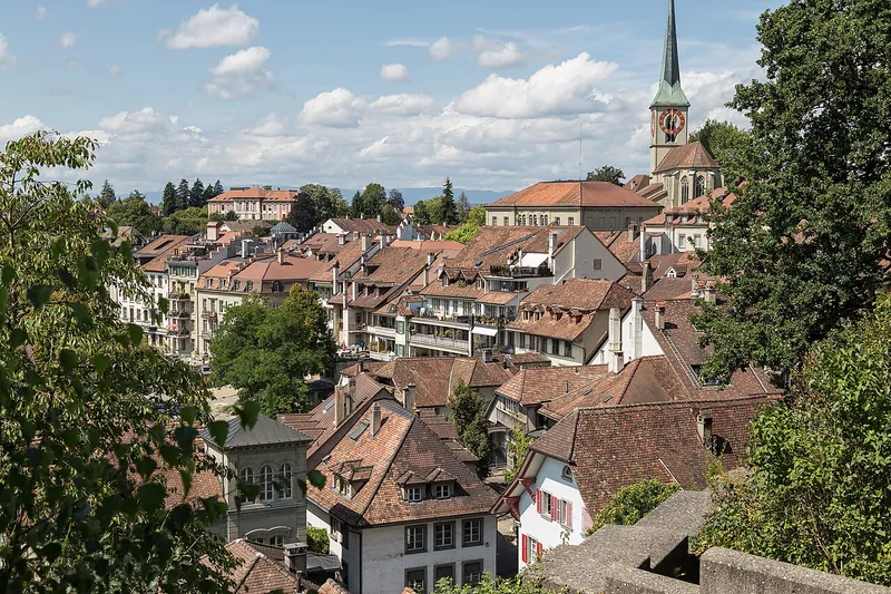 View over the old town of Burgdorf